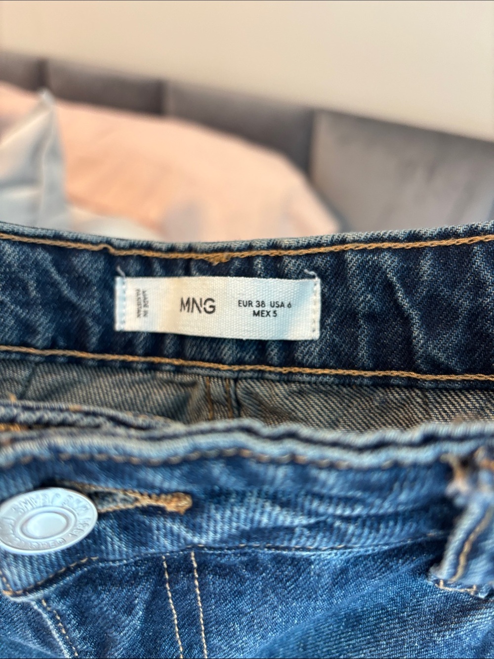Mango Dark Blue Denim Jeans